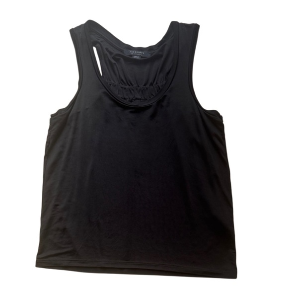 All Saints Jet Black Tank Top - Picture 1 of 5